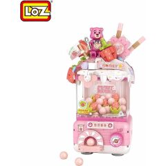 Vagonlife Loz Mini Gashapon Makineleri Block LEGO Pembe 444 Parça (LZ1680) Gko