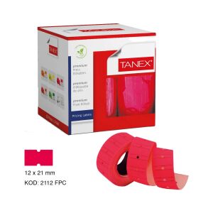 Etiket Fosforlu Pembe 12X21 mm 800'LÜ Rulo 24'lü