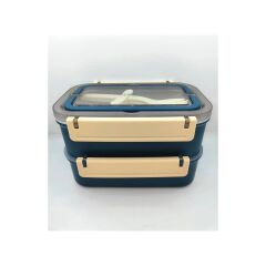 Vagonlıfe Lunch Box Çelik 1600ML Lacivert BL2221-2