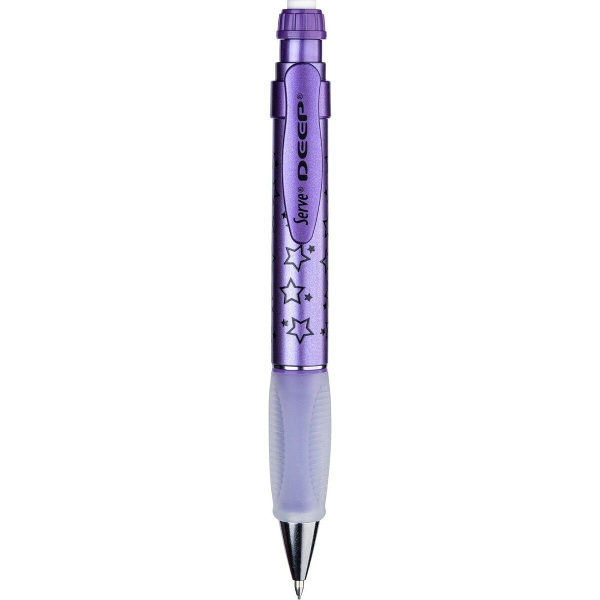 Serve Deep Versatil Kalem (Mekanik Kurşun Kalem) 0.7Mm Metalik Mor Yıldız SV-DEEP-07-DMMOR