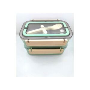 Vagonlıfe Lunch Box Çelik 1600ML Yeşil BL2221-2