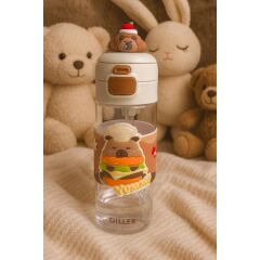 Vagonlife Capybera Figürlü Pipetli Suluk 600ML