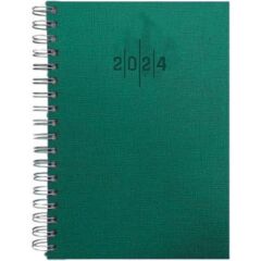 Liz 17x24 Termo Deri Spiralli Ajanda Yeşil