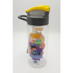 Gıpta Rafadan Tayfa Kalın Pipetli Tritan Matara 500 cc Gri