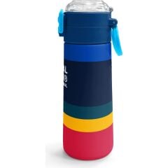 Coral High Kids Renkli Çizgi Desenli Pipetli ve Direkt Içim Çelik Termos 500 ml 38122