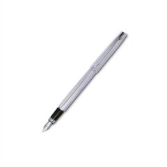 Scrikss 722w Balıksırtı Dolmakalem Krom Lüx