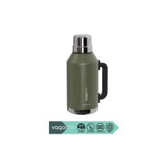 Vagonlife Haers Kulplu Paslanmaz Çelik Termos VGN1004 1200 ml Yeşil