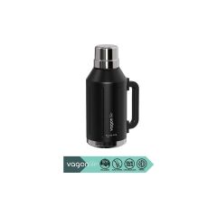 Vagonlife Haers Kulplu Paslanmaz Çelik Termos VGN1004 1200 ml Siyah