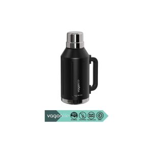 Vagonlife Haers Kulplu Paslanmaz Çelik Termos VGN1004 1200 ml Siyah