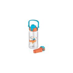 Uzspace 2202 Pipetli Çocuk Matarası 680ML Turuncu