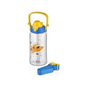 Uzspace 2202 Pipetli Çocuk Matarası 680ML Mavi