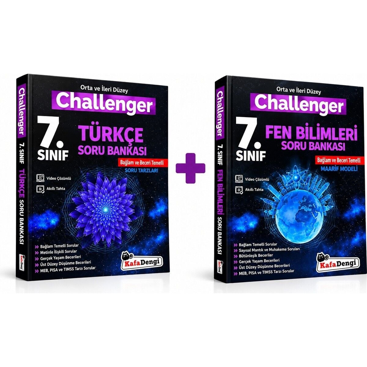 Kafadengi 7. Sınıf Challenger Fen Bilimleri Soru Bankası + Kafadengi 7. Sınıf Challenger Türkçe Soru Bankas