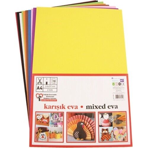 Puti Eva Klasik Renkli 10 Lu