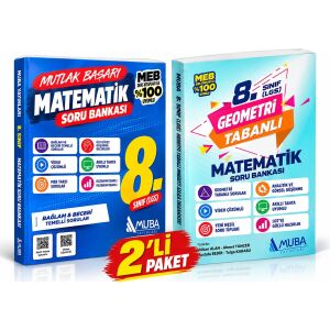 Muba 08 Sınıf Sb Geometri Tabanlı Matematik Yeni 2526 + Muba Yayınları MB8001 MB 8. Sınıf Matematik Soru Bankası