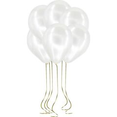 Metalik Balon Beyaz