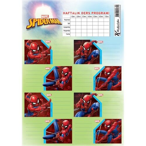 Spıder Man 3lü Etiket