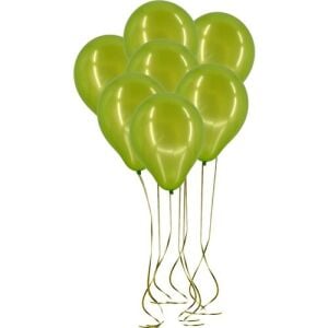 Yeşil Balon 100 Lü Helyum Metalik