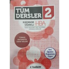Tudem 2. Sınıf Tüm Dersler Hba Kazanım Odaklı