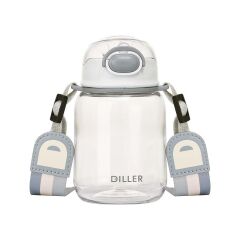 Diller Bee D64 Tritan Pipetli Su Matarası 500ML Beyaz