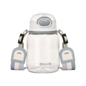 Diller Bee D64 Tritan Pipetli Su Matarası 500ML Beyaz