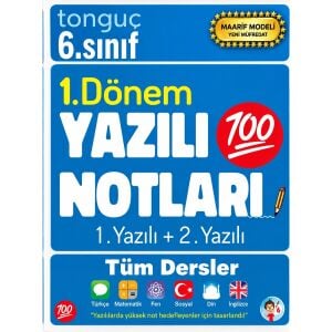 Tonguç Akademi 6. Sınıf Yazılı Notları 1. Dönem 1 ve 2. Yazılı Notları