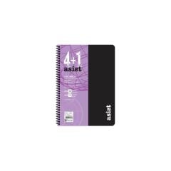 Keskin A4 4+1 x 25=125 Yp.Ayraçlı PP Kapak Asist Defter