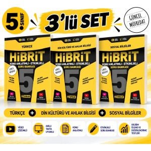 5. Sınıf Hibrit Türkçe+ Sosyal Bilgiler+ Din Kültürü Soru Bankası-Bağlam Temelli Sorular ve Güncel Müftedat
