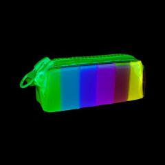 Taros Unıck Color Büyük Boy Silikon Gökkuşağı Zipper Klmkutu