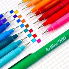 Artline 200n Fine Keçe Uçlu Yazı Kalemi 0,4 Mm Kayısı
