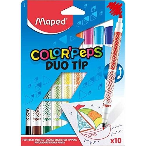 Maped Color Peps Duo İnce Keçeli Kalem 12 Li
