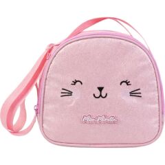 Miss Mirella Kız Çocuk Kedi Baskılı (Pembe) Okul Beslenme Çantası - 26058