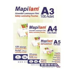 Mapilam 125 Mic A5 Parlak Laminasyon Filmi (1021205)