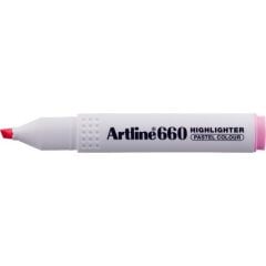 Artline 660 Fosforlu Kalem Pastel Kesik Uç Pembe