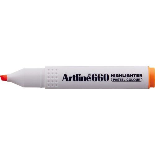 Artline 660 Fosforlu Kalem Pastel Kesik Uç  Orange