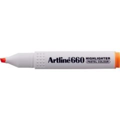 Artline 660 Fosforlu Kalem Pastel Kesik Uç  Orange
