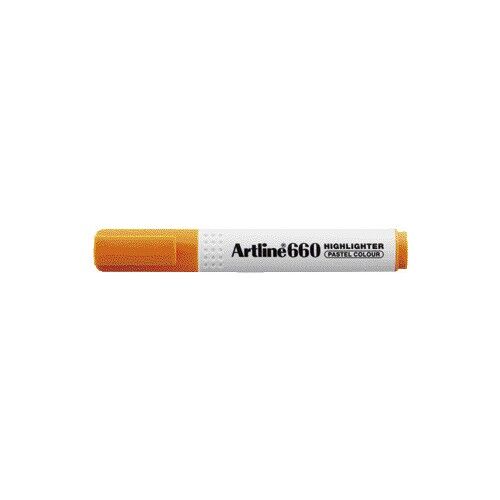 Artline 660 Fosforlu Kalem Pastel Kesik Uç  Orange