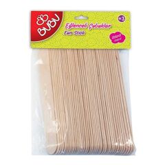 Bu-Bu Eğlenceli Çubuklar Naturel 15x1,8cm 40lı Uzun
