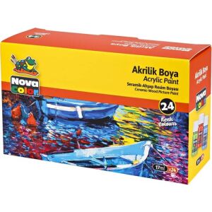 N.Color Akrilik Boya Sise 24' Lü (17 Ml)