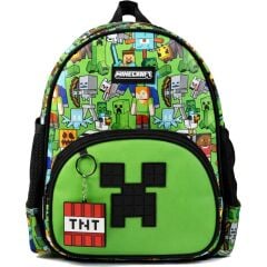 Minecraft Lisanslı Erkek Çocuk Anaokulu Çantası - Minecraft Yazılı - 26601