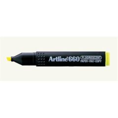 Artline 660 Fosforlu Kalemkesik Uç:1,0-4,0mmf.Sarı