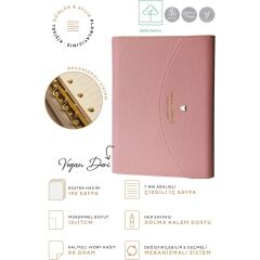 Mekanizmalı Defter A6+, Ivory 80 Gram, 96 Yaprak,