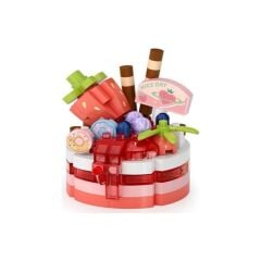 Loz Çilekli Pasta 160 Parça Block Oyuncak-Mini Poşet Lz-8644