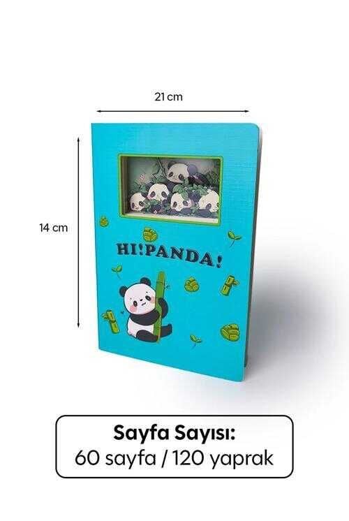 3d Hi Panda Temalı Defter Vgn-N092