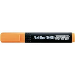 Artline 660 Fosforlu Kalemkesik Uç:1,0-4,0mmf.Turuncu