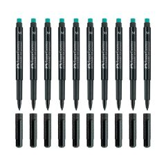 Faber 1525 Kalın Uçlu Asetat Kalem Siyah 10'lu