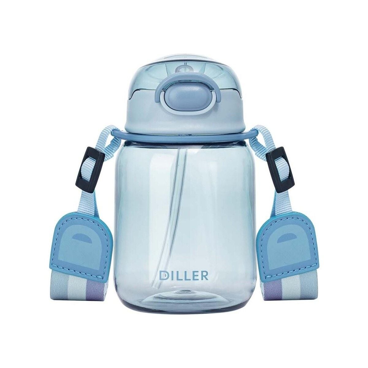 Diller Bee D64 Tritan Pipetli Su Matarası 500ML Mavi