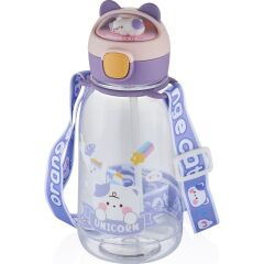 VAGONLİFE Vgn2021 760 ML KEDİ FİGÜRLÜ SU MATARASI-Mor