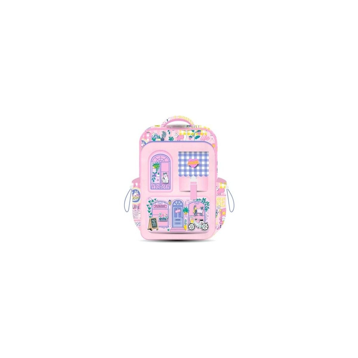 Chimola Myu House Blooming Cats Pembe Sırt Çantası Tr181