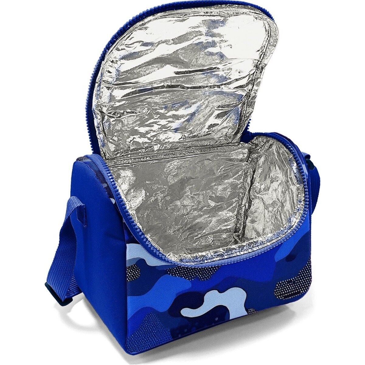 Coral High Kids Lacivert Saks Kamuflaj Desenli Thermo Beslenme Çantası 22789