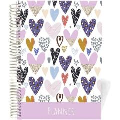 Lizy Liz Sert Kapak Spiralli 4 Renk Baskılı Tarihsiz Ajanda Ajt01-7